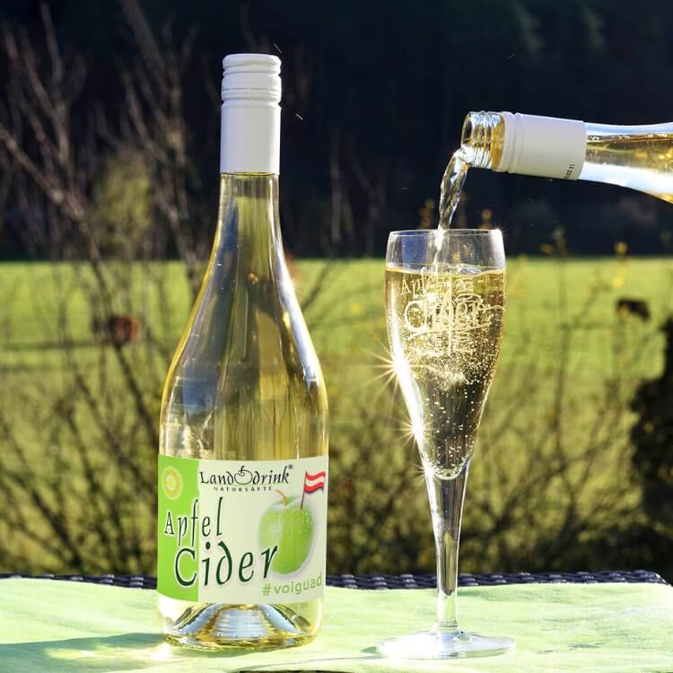 Apfel-Cider-Glas