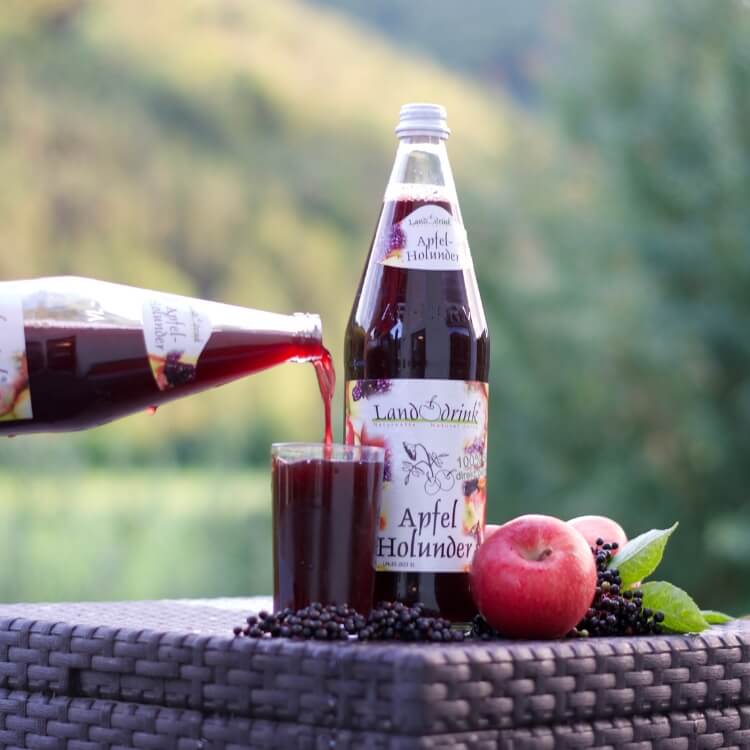 Apfel-Holunder-Saft